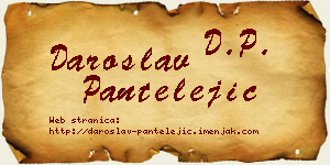 Daroslav Pantelejić vizit kartica